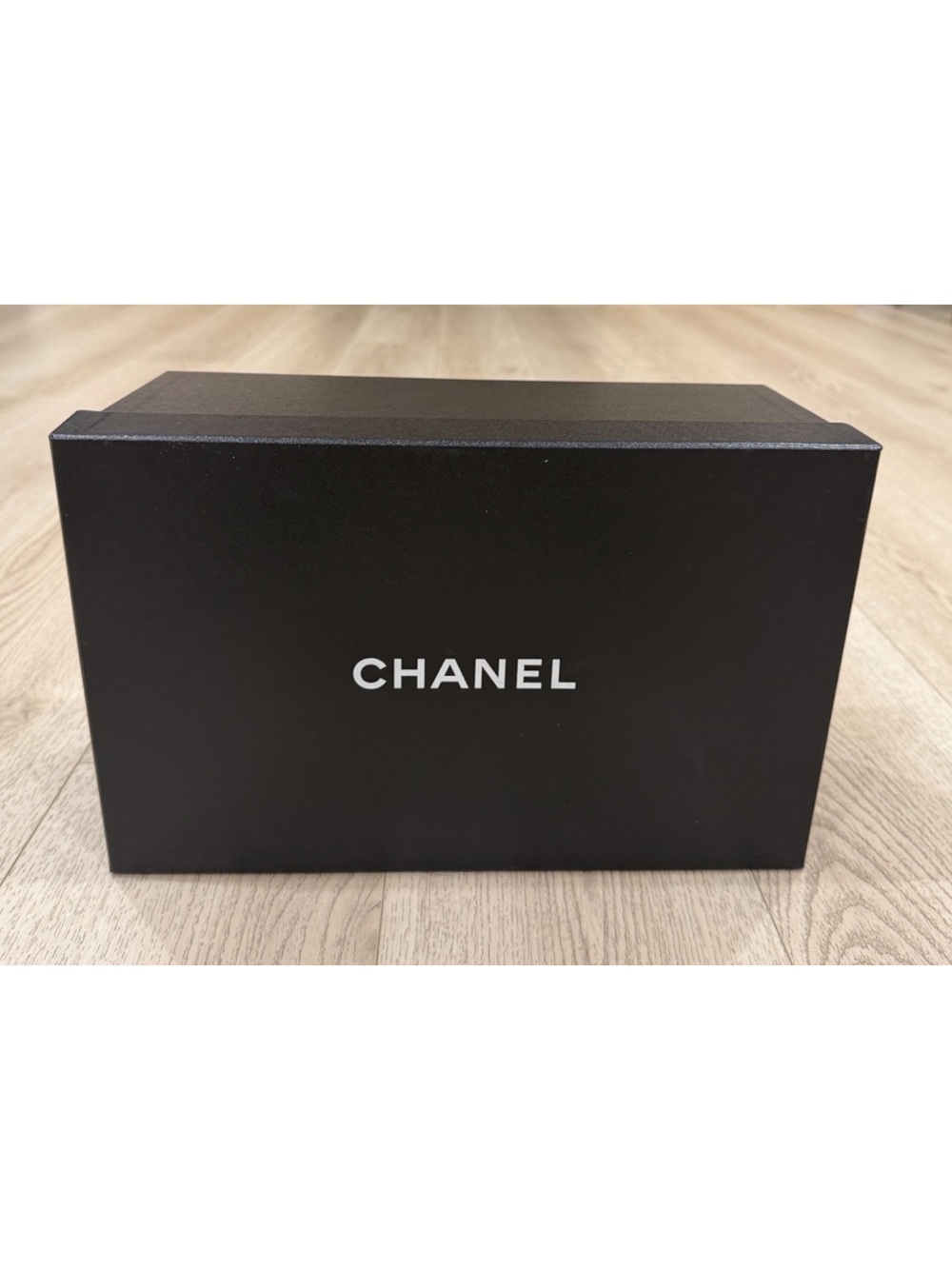 CHANEL Black Box with White Logo